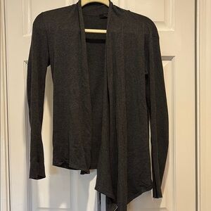 All Saints Black Open-Front Cardigan Sweater